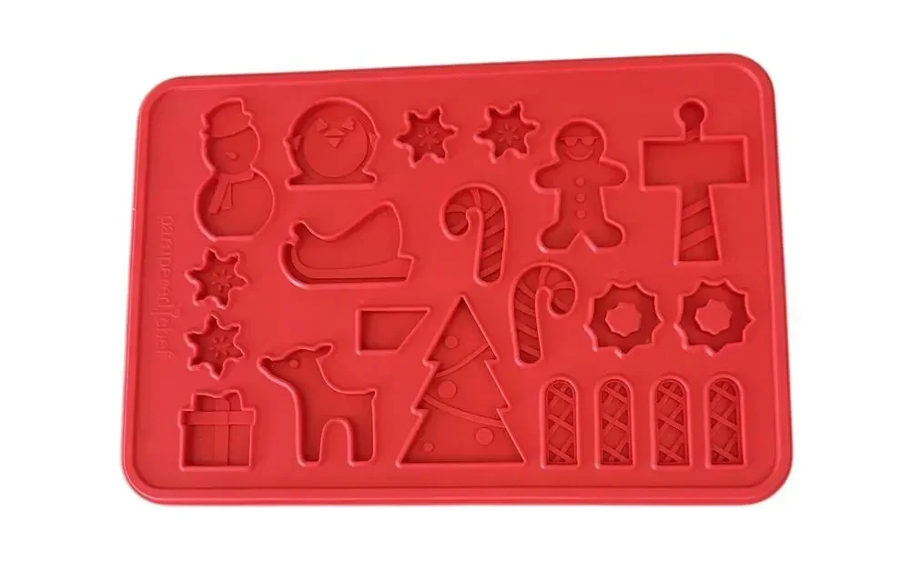 Pampered Chef Silicone Candy / Fondant Mold Christmas Holiday gingerbread house